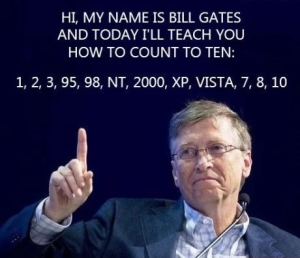 *sigh* No, Bill, that's not how you count to ten...